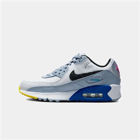 Nike Kid's Air Max 90 LTR GS, WHITE/BLUE LAGOON 